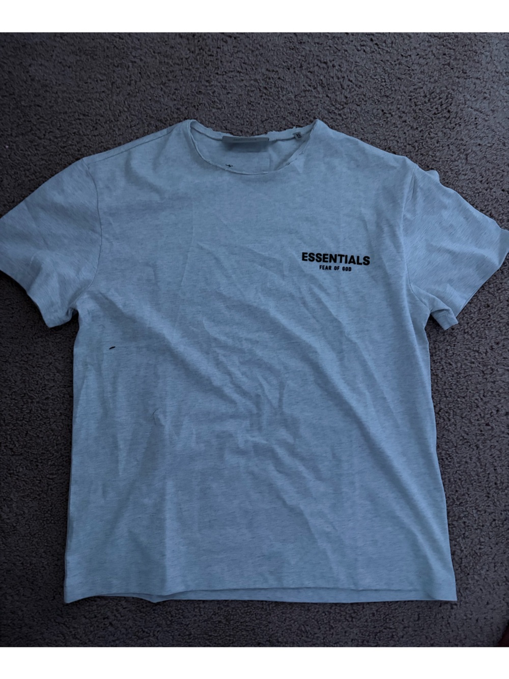 Essentials Men's light oatmeal tee shirt